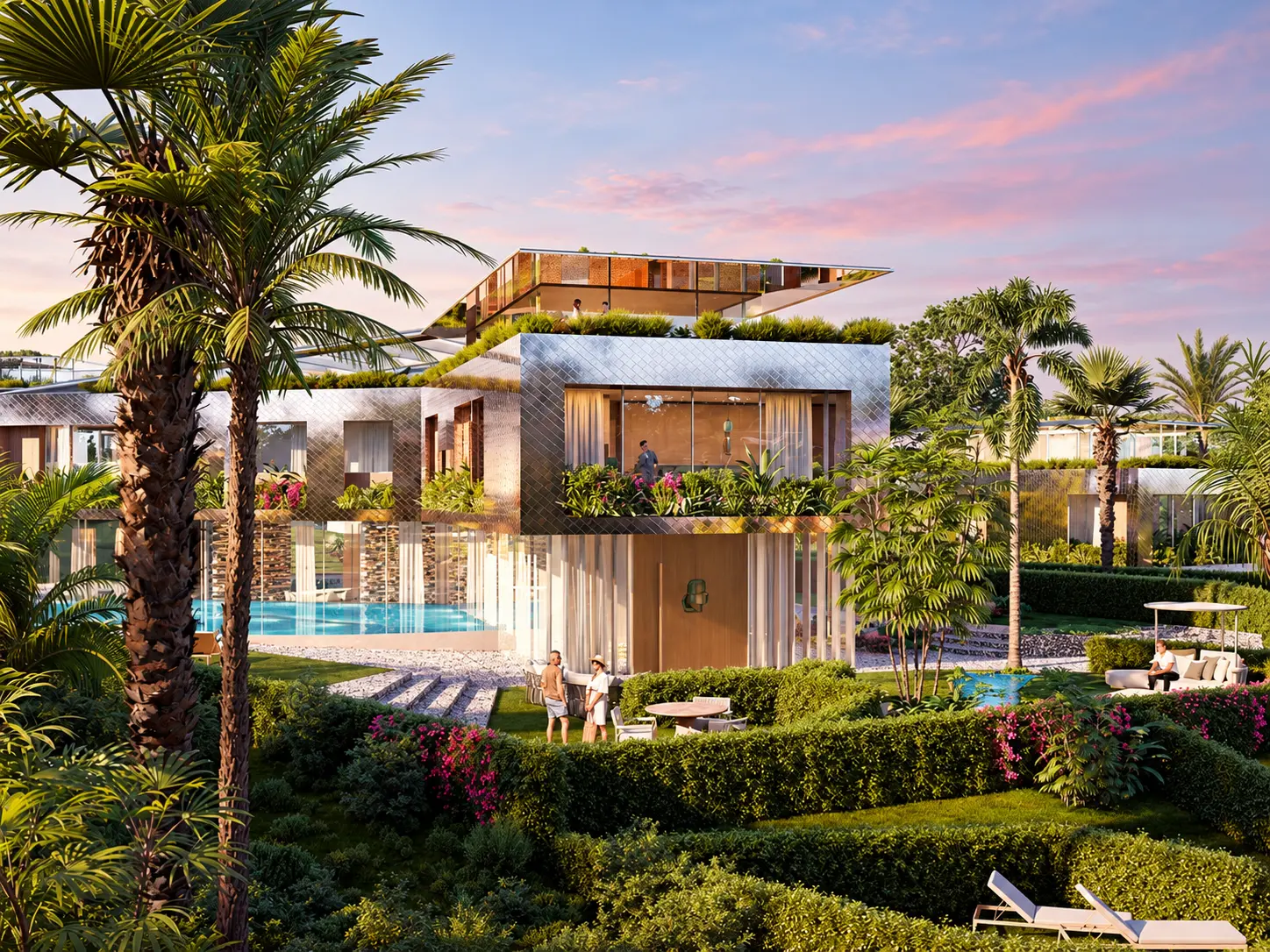 KARL LAGERFELD VILLAS Marbella — rezydencja z ogrodem i basenem wśród palm